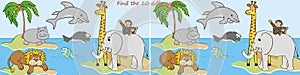Animals-10 differences