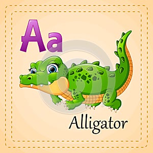 Animals alphabet: A is for Alligator