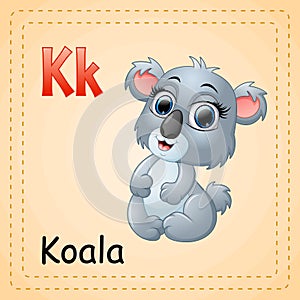 Animals alphabet: K is for Koala