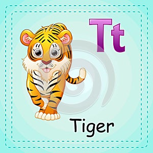 Animals alphabet: T is for Tiger