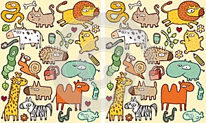 Animals Differences Visual Game