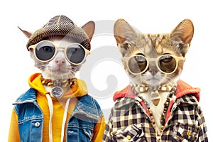 animals dressed in cool and stylish outfits that reflect their cool and collected personalities.