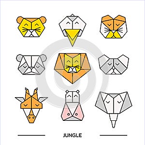 Animals jungle origami 11