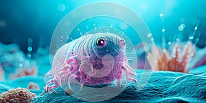 animals like tardigrades or rotifers, showcasing their unique features.Generative AI