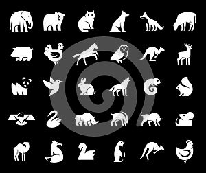 Animals logos collection