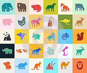 Animals logos collection