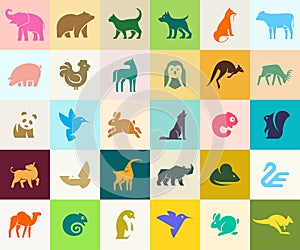 Animals logos collection