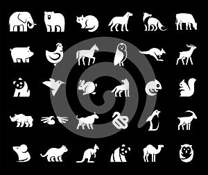 Animals logos collection