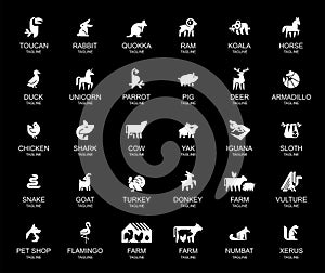 Animals logos collection