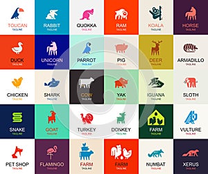 Animals logos collection