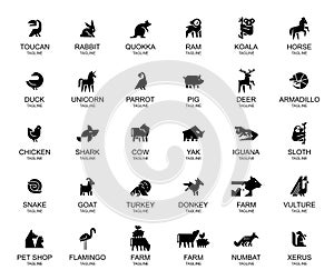 Animals logos collection