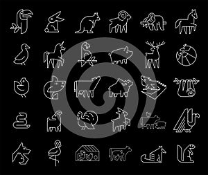 Animals logos collection