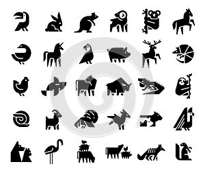 Animals logos collection