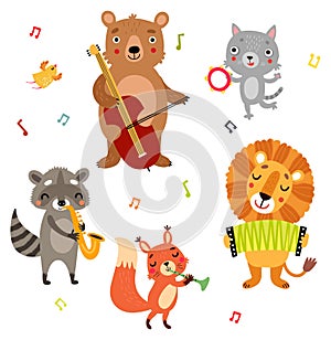 animals and musical instruments