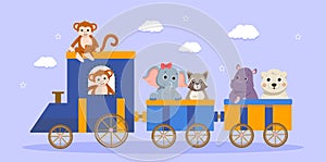 Animals in train