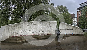 Animals in War Memorial  London  UK