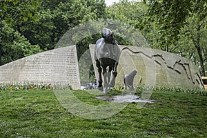 Animals in War Memorial  London  UK