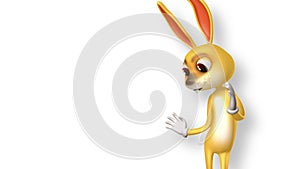 Animated 3D dancing bunny rabbit
