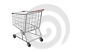Animated 3D shopping cart