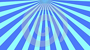 Animated abstract blue comic radial ray background