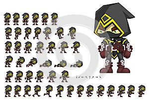 Animated Assassin Character Sprites