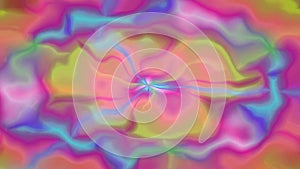 Animated background of multicolored shapes morphing and melting together. Seamless loop