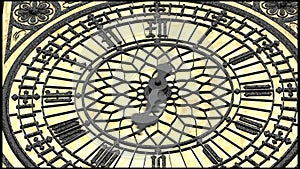 Animated Big Ben Clock Face 