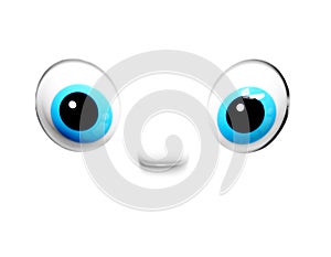 Animated blue eyes photo