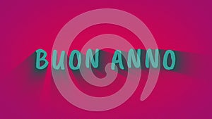 Animated bouncing letters `Buon Anno`