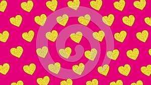 Animated cartoon hearts background