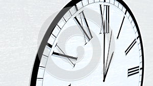 Animated Clock Time Turning Hour Series - One Oclock