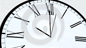 Animated Clock Time Turning Hour Series - Ten Oclock