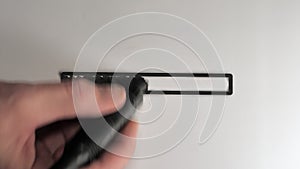 The animated concept idea of the black progress bar