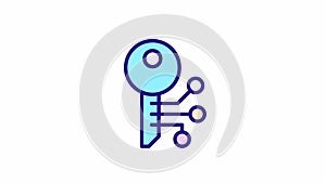 Animated cryptography color icon