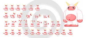 Animated Cute Yeti Character Sprites