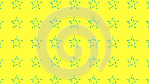 Animated 2d background.Video pattern simple Loop Small stars spin on pastel background.Abstract pattern with star shapers.Motion photo