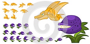 Animated Dinosaur Character Sprites photo