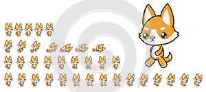 Animated Dog Game Character Sprite photo