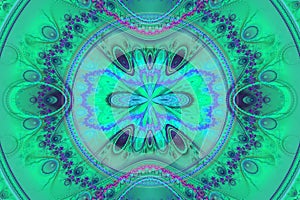 Animated Geometric fractal shape can illustrate daydreaming imagination psychedelic space dreams magic nuclear explosion