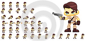 Animated Hunter Character Sprites