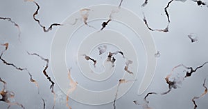 Animated marble stripes in golden color on a white background. Looping video