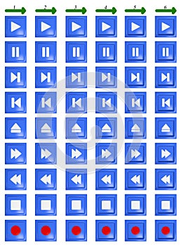 The animated media of the button photo