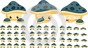 Animated Mushroom Character Sprites