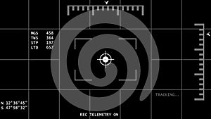 Animated Night Vision Helicopter / UAV 4K Template - Tracking