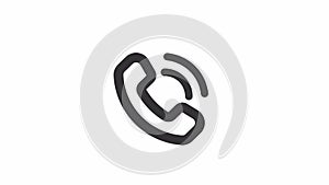 Animated outgoing call line ui icon