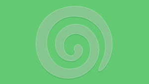 Animated outgoing and incoming message sign icon with shadow on green background. Neumorphism minimal style. Transparent