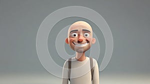 An animated person starts off with a frown and gradually transforms into a smile, illustrating the transformative effect