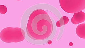 Animated pink abstract fluid shapes
