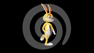 Animated rabbit running 