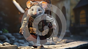 Animated Rat In Unreal Engine 5: Action-packed Street Adventure